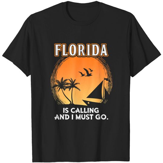 Discover Florida is Calling and I Must Go Beach Vacation T Shirt