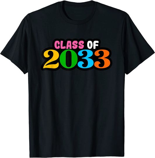 Discover Class Of 2033 T-Shirt Grow With Me First Day Of School Kindergarten