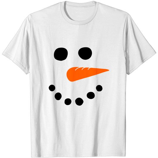 Discover Snowman Face Carrot Nose Christmas Winter Cosplay T-Shirt