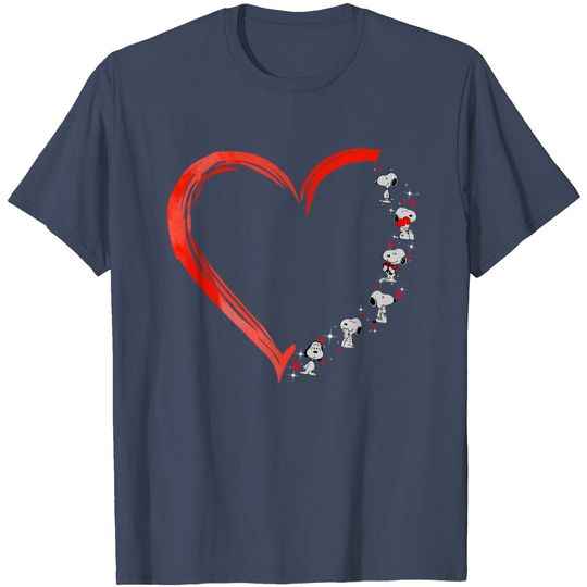 Discover Snoopy Heart Peanut Gang T Shirt