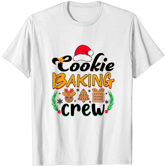 Discover Cookie Baking Crew Christmas Family Matching T Shirt