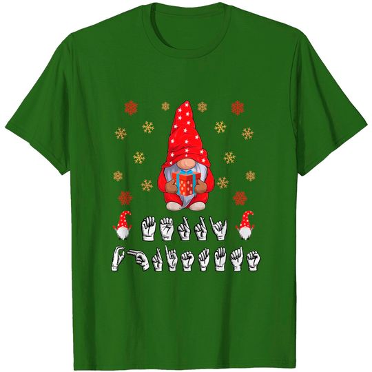Discover Asl Merry Christmas American Sign Language T-Shirt