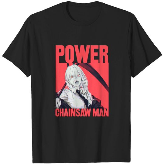 Discover Chainsaw Man Tshirt Power Anime Printed