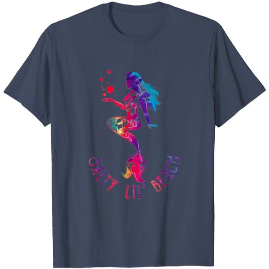 Discover Mermaid Salty Lil' Beach Mermaid Lover T-Shirt