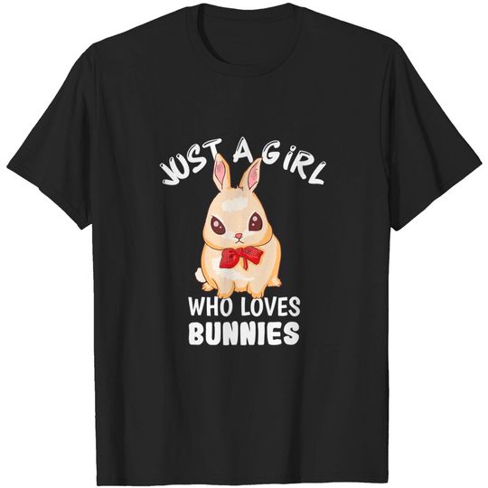 Discover Just A Girl Who Loves Bunnies Rabbit Anime T-Shirt