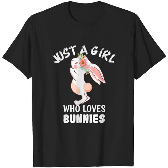 Discover Just A Girl Who Loves Bunnies Rabbit Anime T-Shirt