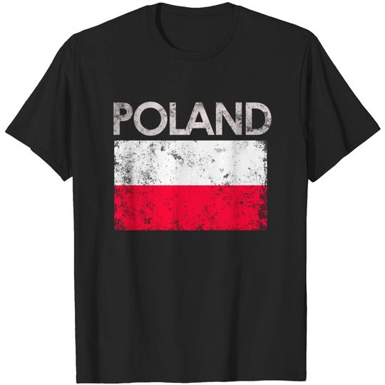 Discover Vintage Poland Polish Flag T Shirt