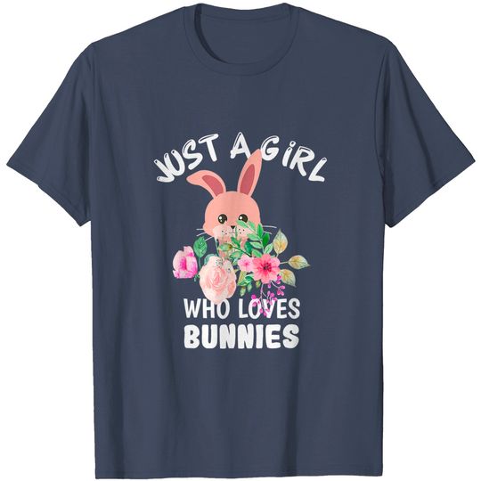 Discover Just A Girl Who Loves Bunnies Rabbit Anime T-Shirt