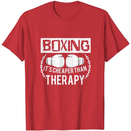 Discover Boxing Better Than Therapy Gloves Lovers gift T-Shirt
