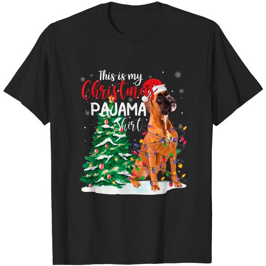 Discover Boxer Dog Lovers Christmas T-Shirt
