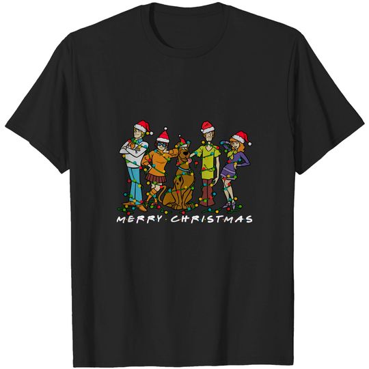 Discover Scooby Doo Friends Lights Santa Hat Merry Christmas T Shirt