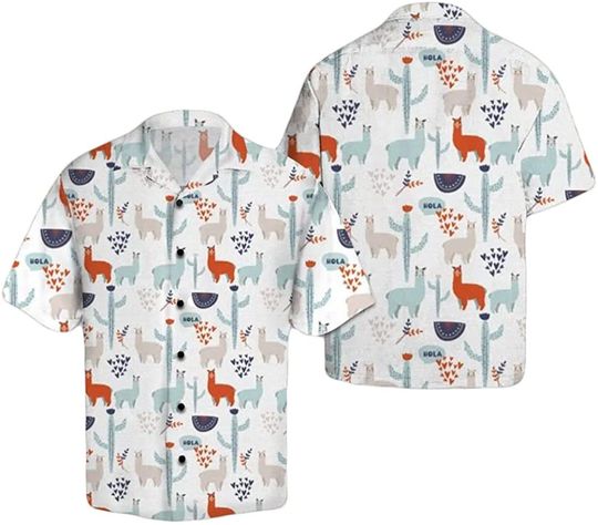 Discover Amazing Llama White Hawaiian Shirt