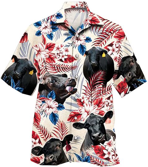 Discover Tropical Animals Button Down Mens Hawaiian Shirts