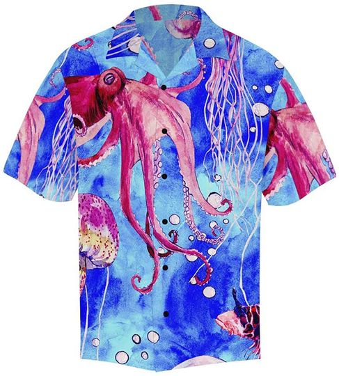 Discover Mermaid Tails Starfishes Jellyfishes Hawaiian Shirt