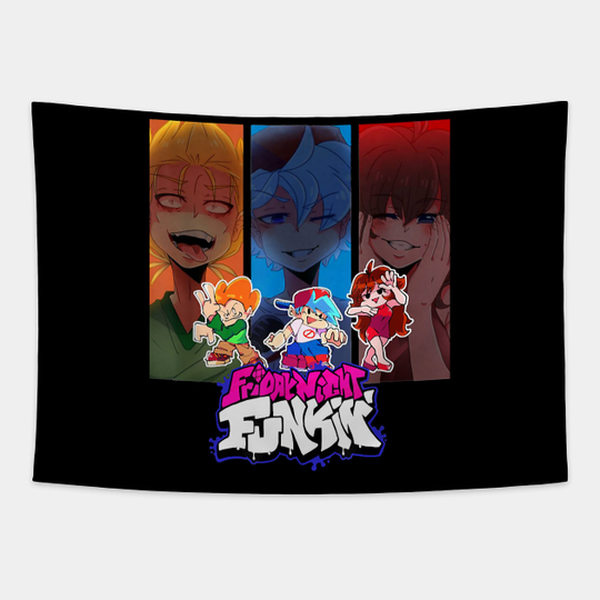 Discover Friday Night Funkin FNF Boyfriend Girlfriend - Friday Night Funkin - Tapestry