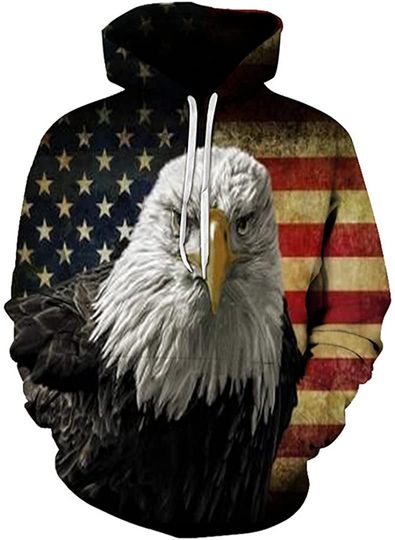 Discover American Flag Eagle 3D Hoodies