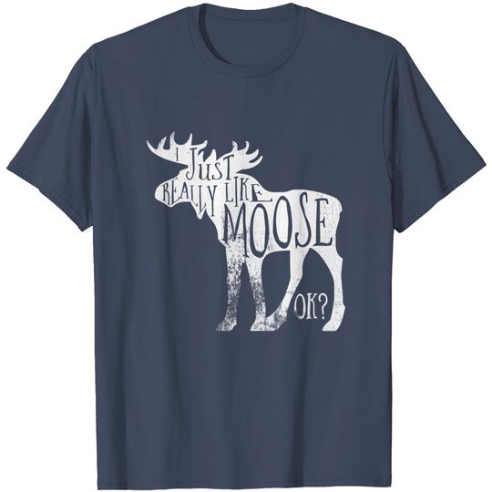 Discover I Just Really Like Moose Stuff Christmas T-Shirt