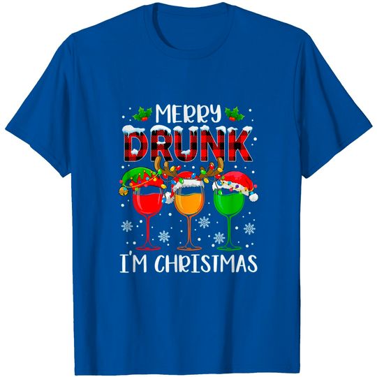 Discover Merry Drunk I'm Christmas Beer Drinking Xmas T-Shirt