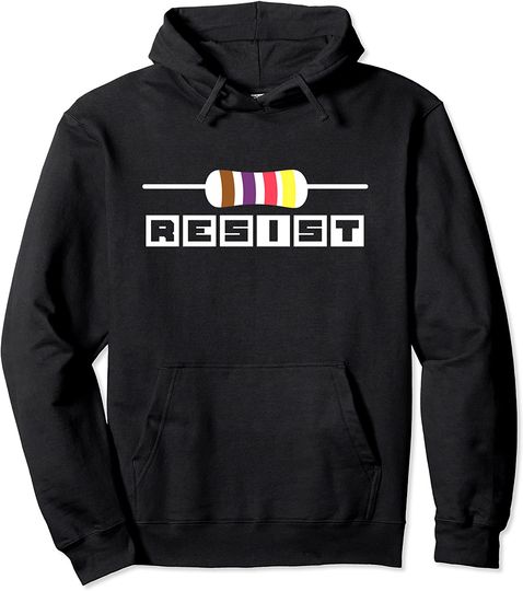 Discover Funny Resistor Electrical Engineer Pullover Hoodie