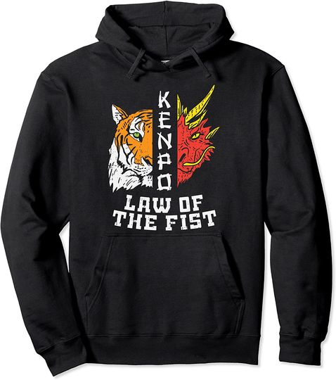 Discover Kenpo Law Of Fist Tiger Dragon Kempo Karate Men Women Gift Pullover Hoodie