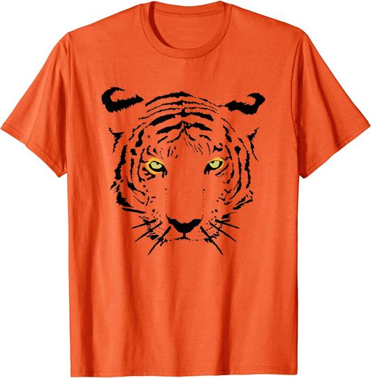 Discover Tiger Orange Tiger Print Face T-Shirt