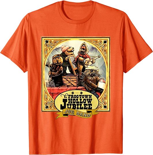 Discover Frogtown Country Christmas Men Jug Band Funny Emmet Otter T-Shirt