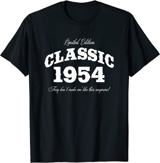 Discover Gift for 66 Year Old: Vintage Classic Car 1954 66th Birthday T-Shirt