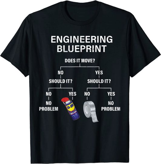 Discover My Engineering Blueprint - Funny Engineer T-Shirt