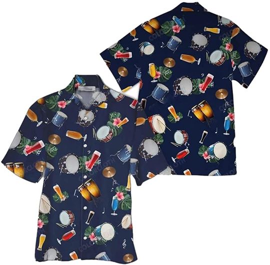 Discover Drum and Drink Hawaiian Shirt