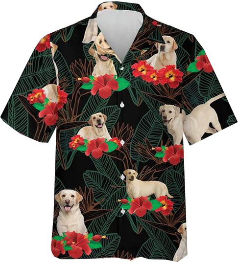 Discover Dog Lover Tropical Dog Hawaiian Shirt