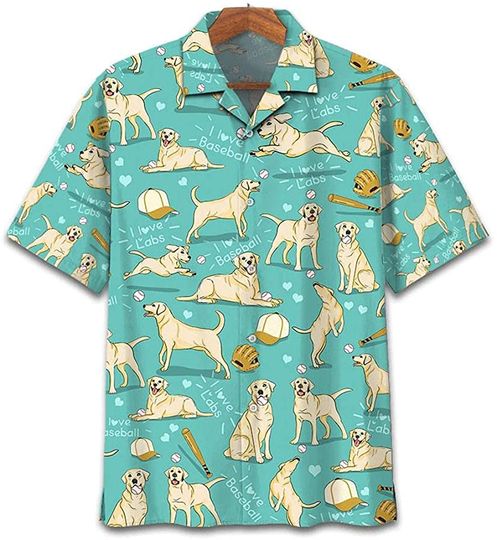 Discover Labrador and Baseball Hawaiian Shirt