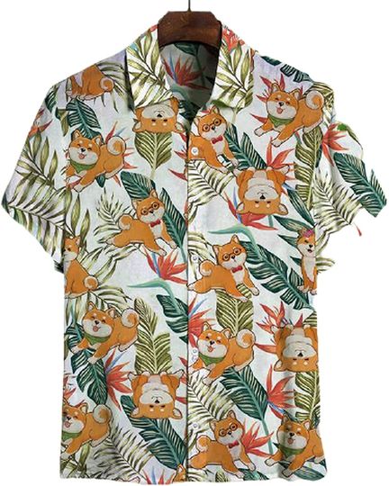 Discover Shiba Hawaiian Hawaii Shirt
