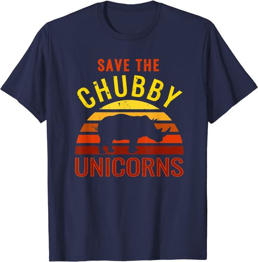 Discover Vintage Save The Chubby Unicorns T-shirt