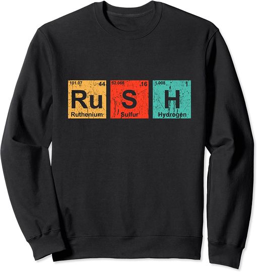 Discover Periodic Table Sweatshirt Rush Periodic Table Elements