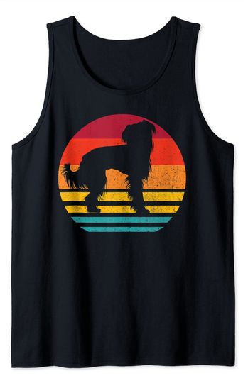 Discover Silhouette Vintage Chinese Crested Dog Tank Top