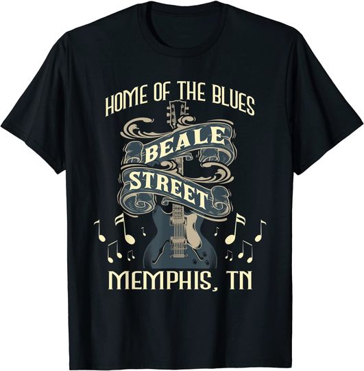 Discover Home Of The Blues Beale Street Memphis - Musician Guitarist T-Shirt