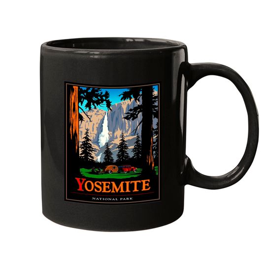 Discover Yosemite Coffee Mug Vintage National Park Coffee Mug