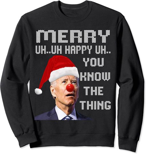 Discover Joe Biden Ugly Christmas Sweater For Men & Women Funny Ugly Sweatshirt