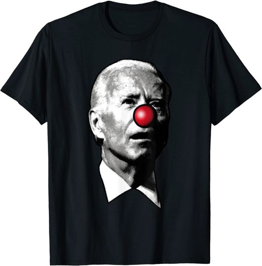 Discover Joe Biden With Big Red Nose Joke Sarcastic Funny T-Shirt