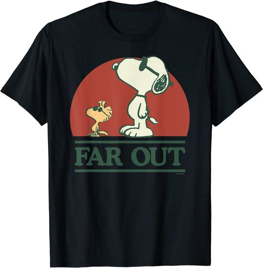 Discover Snoopy and Woodstock Far out T-Shirt