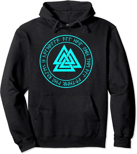 Discover Valknut Hoodie Valknut Prayer To Odin Nordic Lore Valhalla
