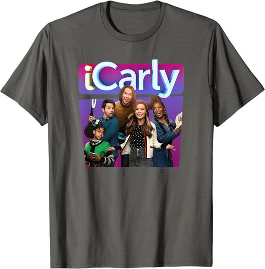 Discover iCarly Cast Photo Title Logo T-Shirt