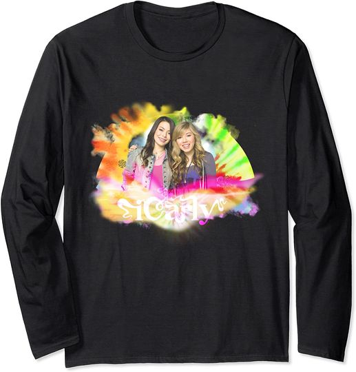 Discover iCarly Nick Rewind Sam and Carly Watercolor Long Sleeve T-Shirt