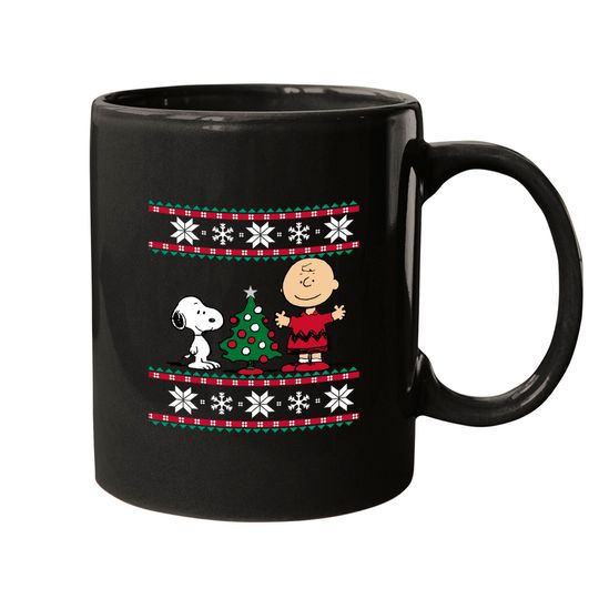Discover Snoopy And Charlie Christmas Tree Coffee Mug