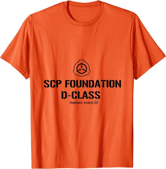 Discover Thaumiel SCP T-Shirt Foundation D Class Prisoner Barcode
