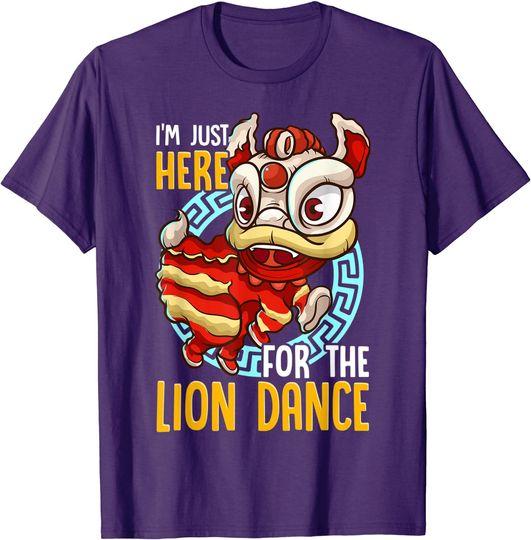 Discover Chinese New Year 2022 Lion Dance Boy Girl Kids Red Orange T-Shirt