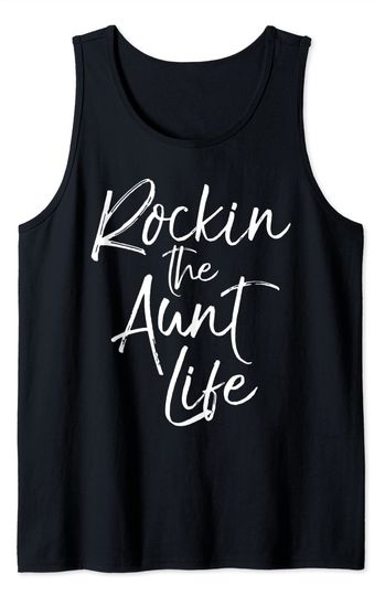 Discover Aunt Tank Top Rockin the Aunt Life