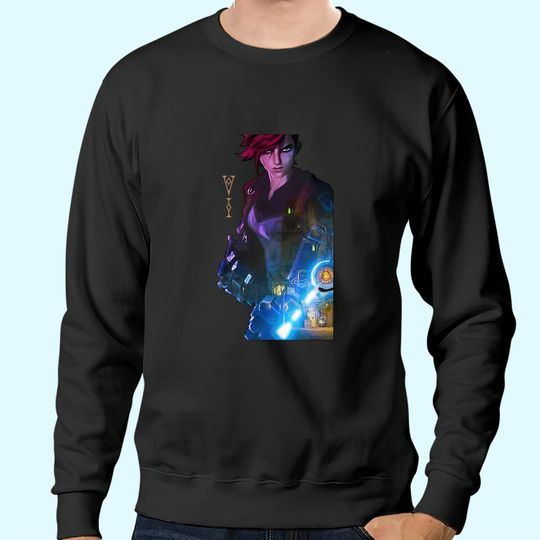 Discover Arcane Vi League Of Legend Sweatshirts