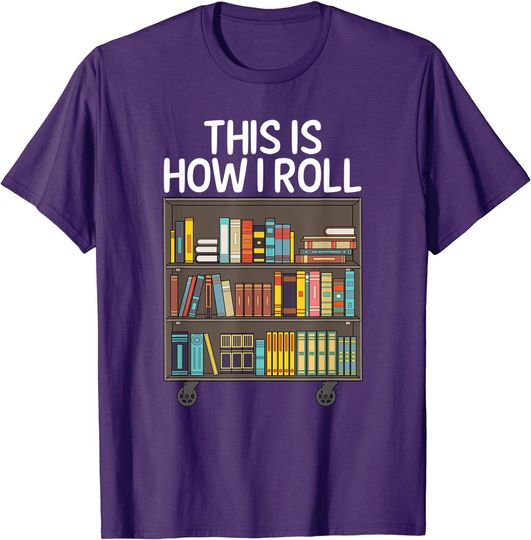 Discover Cute Library Art For Men Women Book Reader School Librarian T-Shirt