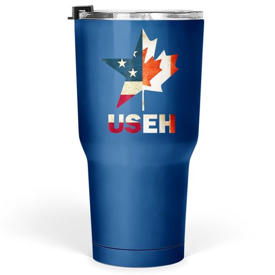Discover Useh Leaf Canadian American Flag Tumbler 30 Oz Canada Usa Flag Gift Tumbler 30 Oz